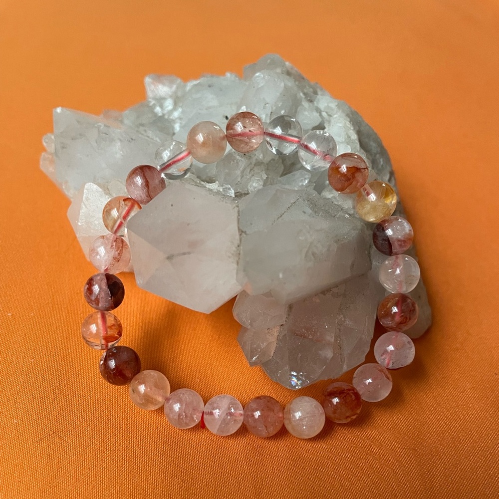 FIRE QUARTZ 8mm bracelet